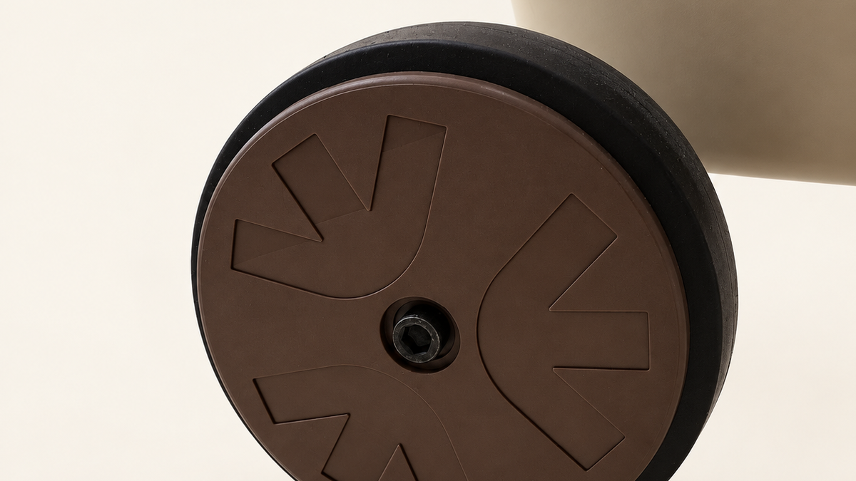 TerraFold BoulderWheel transport wheel detail