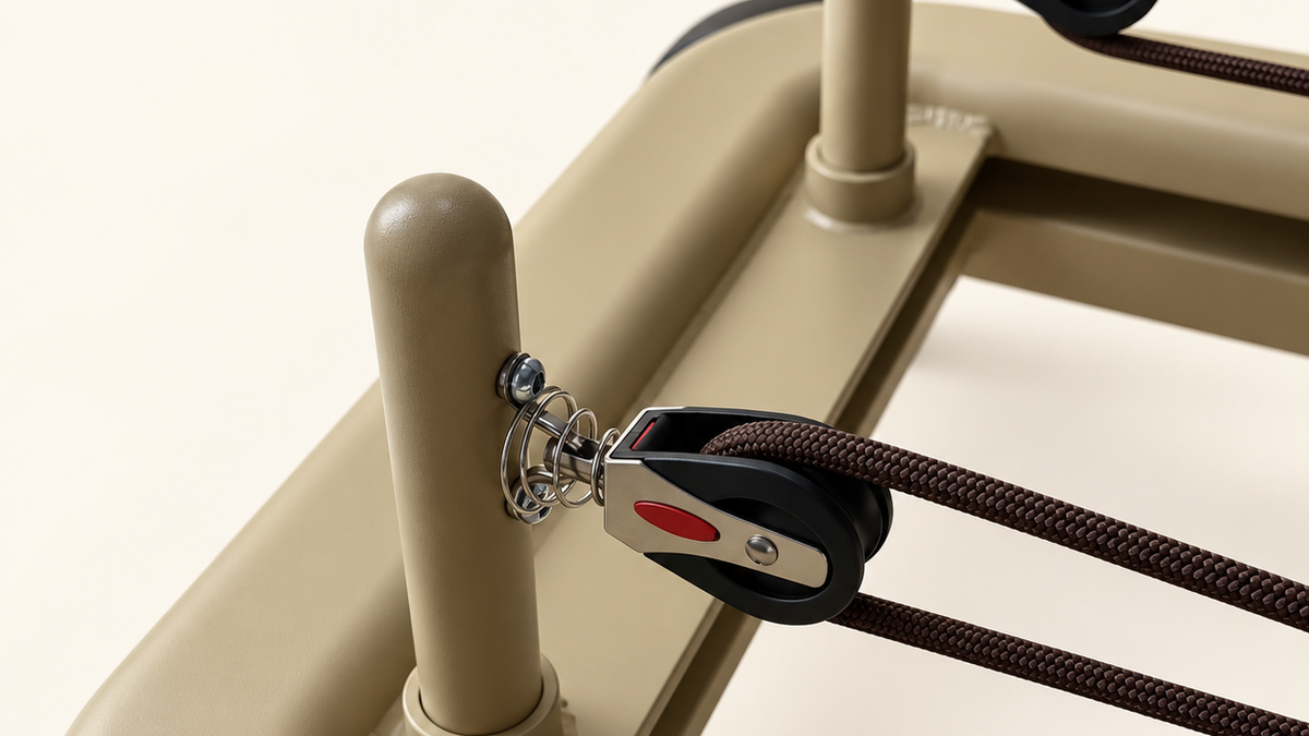 TerraFold rope riser and pulley detail