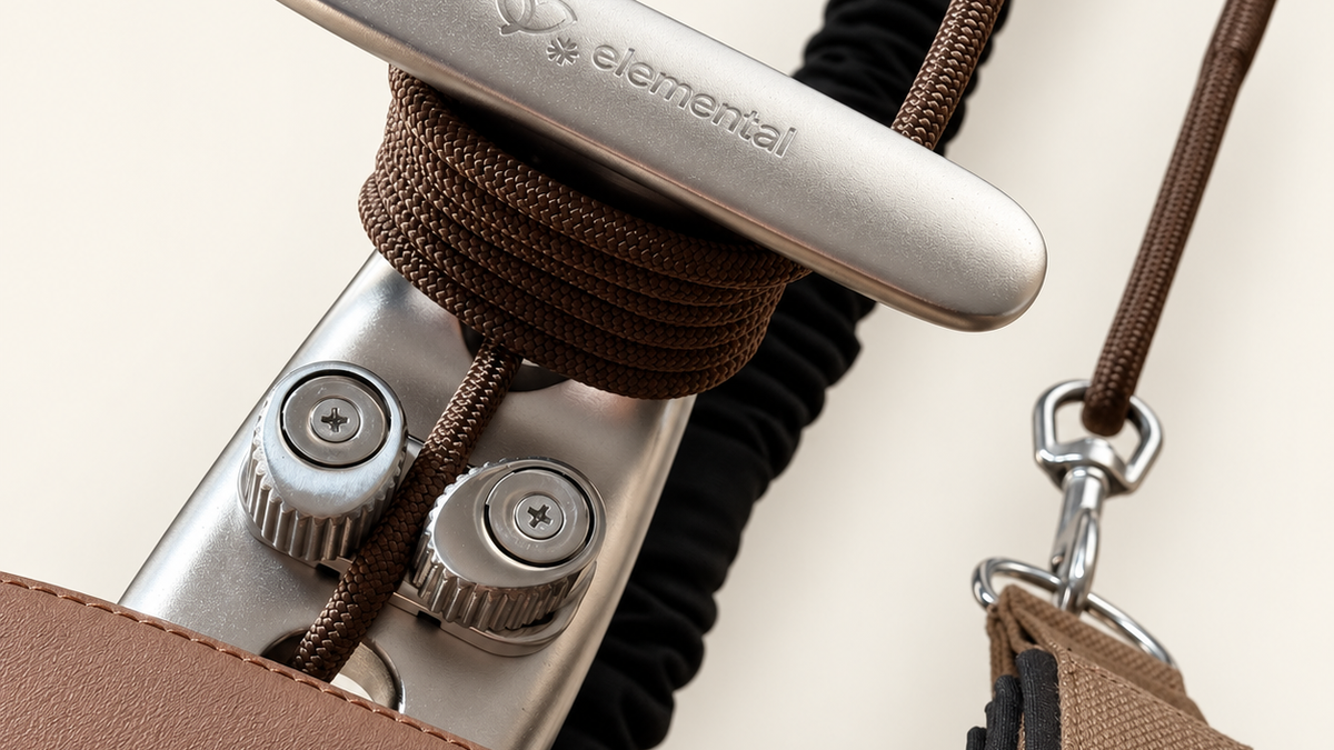 TerraFold T-Ellen cleat rope adjustment detail