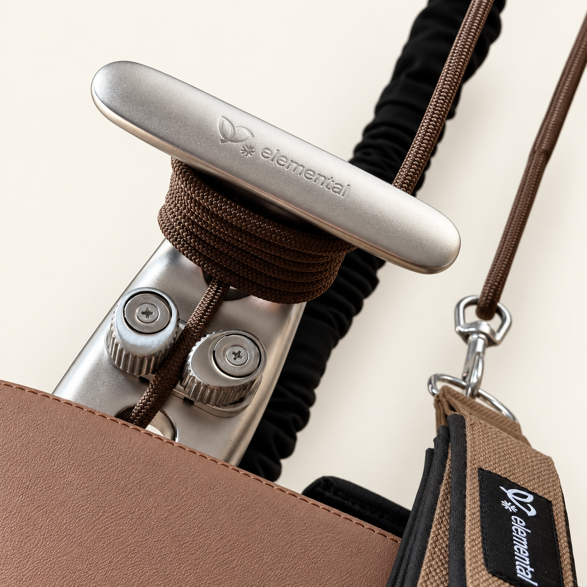 TerraFold T-Ellen cleat rope adjustment detail